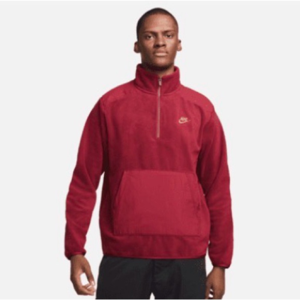 Nike Fleece 3/4 Zip - Red
